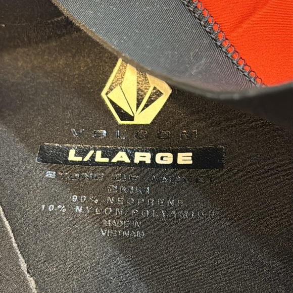 Volcom | Neoprene Stone Zip Wetsuit Top Jacket 50 UV in Black Size L Large - Picture 9 of 11